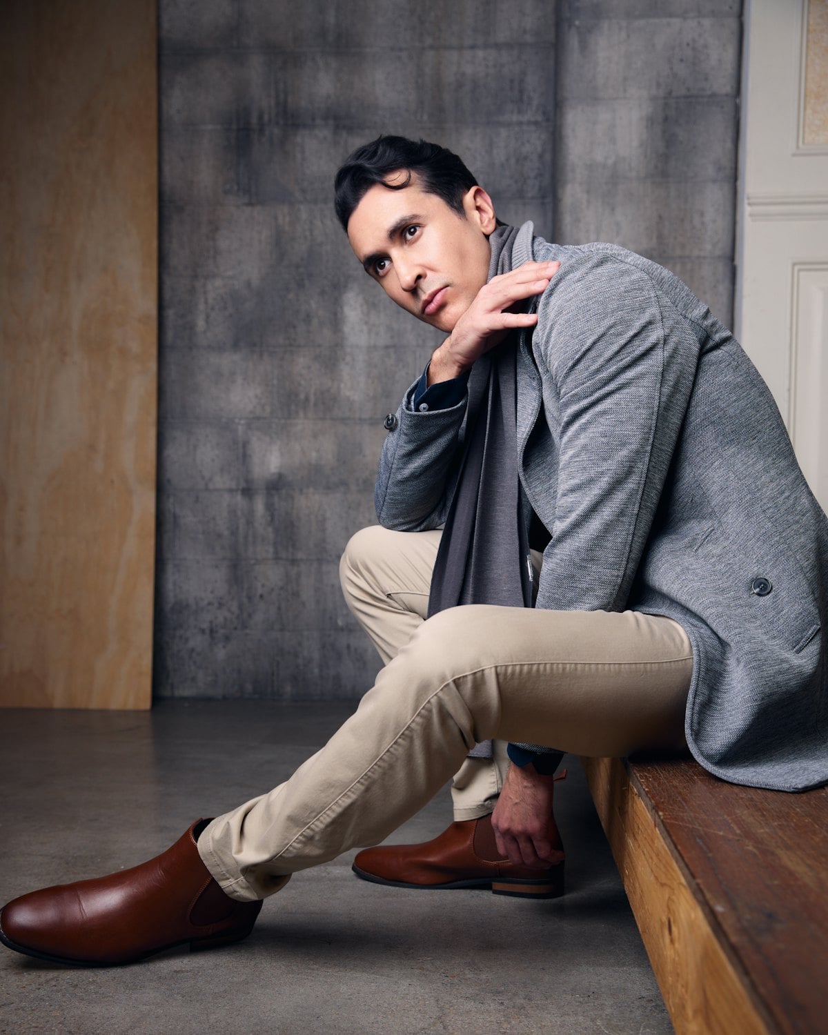 Drawstring Wool Trouser