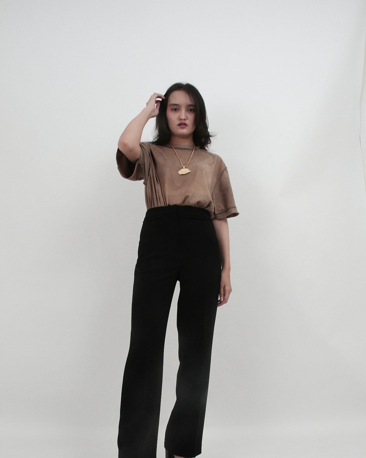 Wide-Leg Wool Trouser